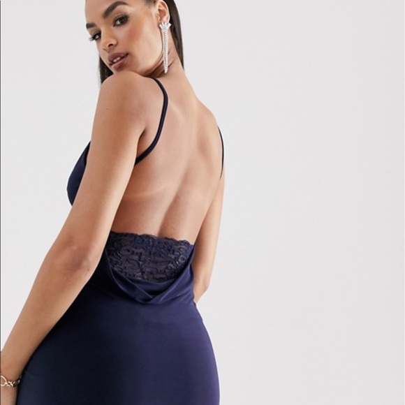 Club L Navy Blue Cocktail Dress - Picture 1 of 3